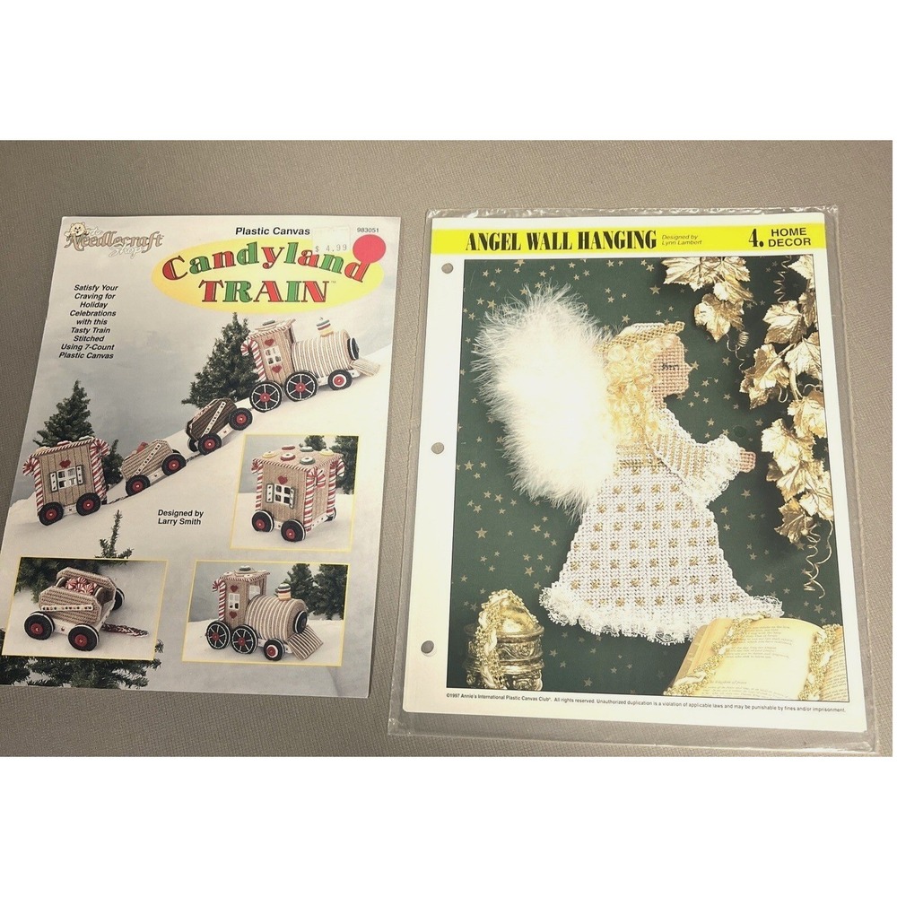 CANDYLAND TRAIN Plastic Canvas Leaflet by The Needlecraft Shop #983051 B New